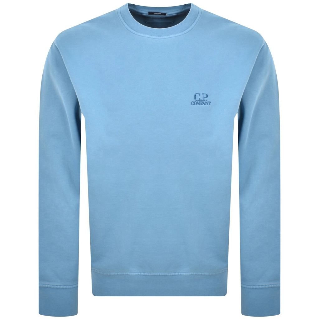 CP Company Diagonal Fleece Sweatshirt Blue
